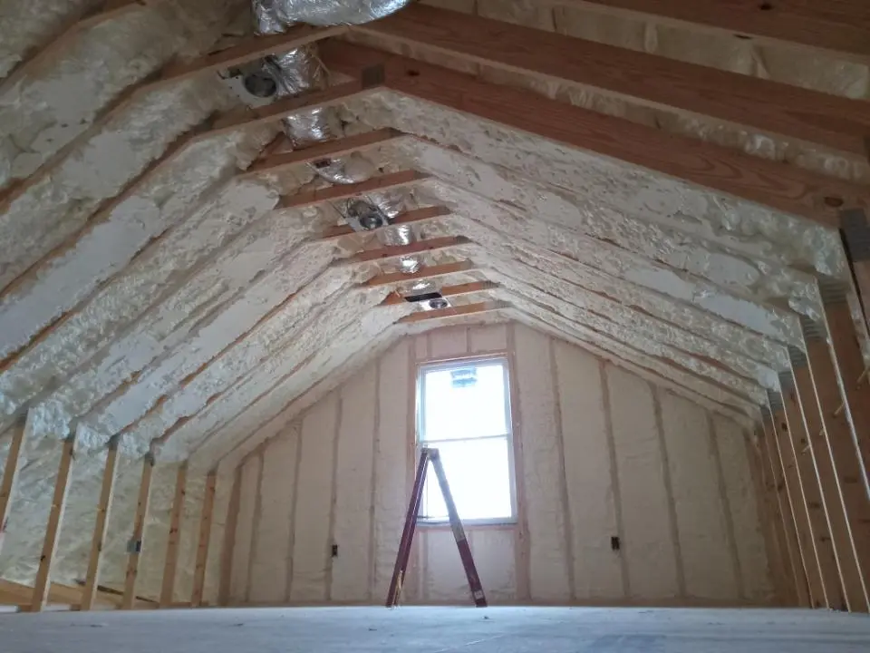 Spray foam roofing application for Crawl Space Insulation project in Seminole